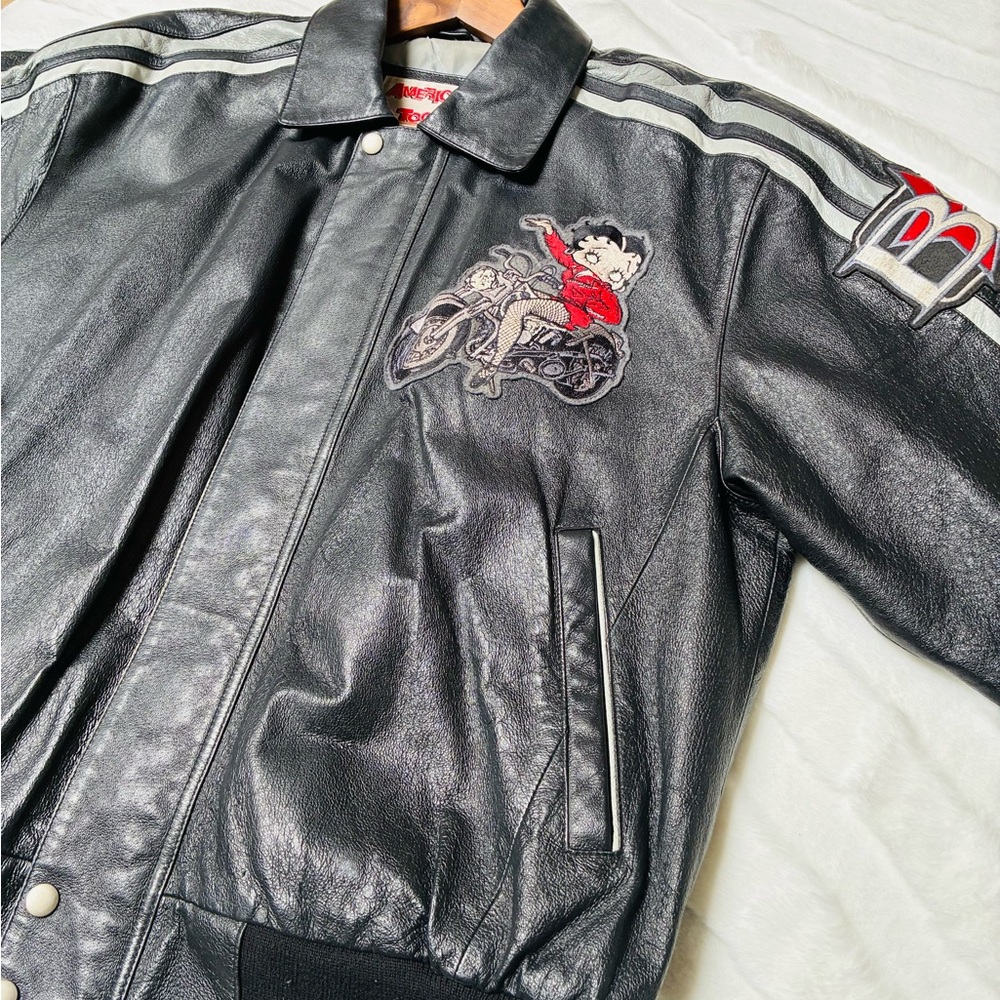 Betty Boop Black Leather Jacket